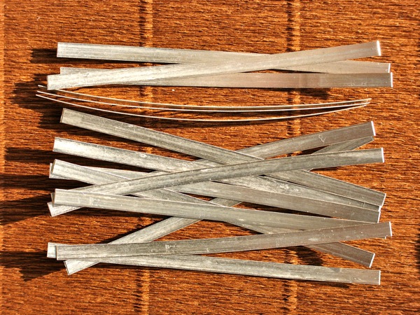 lastrine in Argento puro 11 cm x 5 mm per argento colloidale